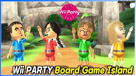 wii party board game island expert com takumi vs keiko vs greg vs gabi alexgamingtv youtube