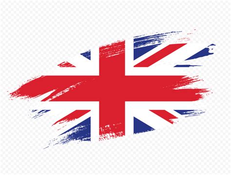 PNG Brush Stroke UK United Kingdom Flag Citypng