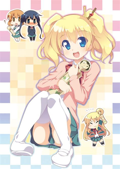 Kujou Karen Alice Cartelet Komichi Aya And Inokuma Youko Kin Iro Mosaic Drawn By Hoppege