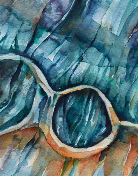 Iris Fibers Watercolor Print Abstract Eye Art Anatomy Art Etsy