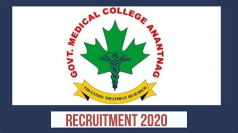 Gmc Anantnag Recruitment 2020 The Better Kashmir Positive And