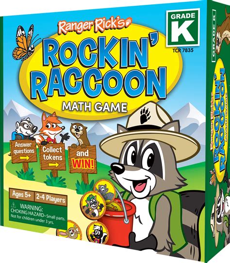 Ranger Rick Rockin Raccoon Math Game Grade K Tcr7835 Teacher