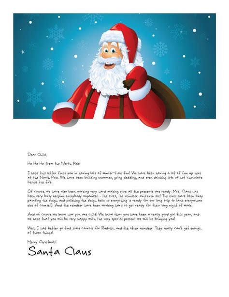 Easy Free Letter From Santa Magical Package Christmas Lettering