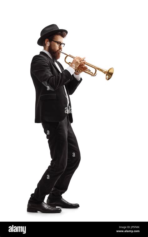 Jazz Trumpet Player Full Body