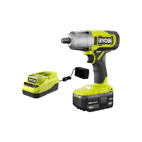 Ryobi One 18v Cordless 12 In Impact Wrench Kit With 40 Ah Battery