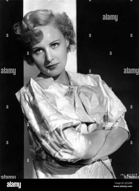 Madge Evans 1934 Portrait Publicity For Metro Goldwyn Mayer Stock Photo