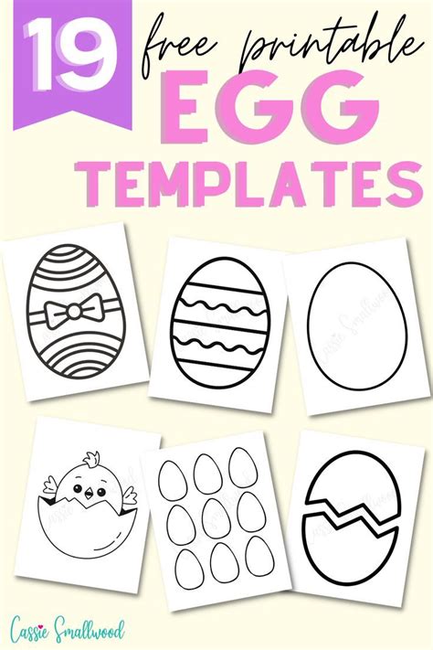 Free Printable Egg Templates To Color Or Use As Stencils Shape