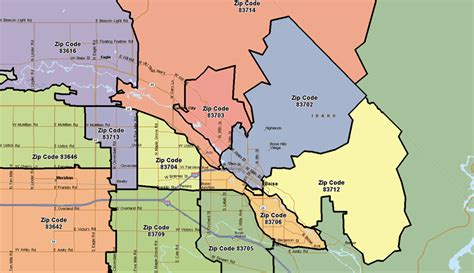 30 Boise Zip Code Map Maps Online For You