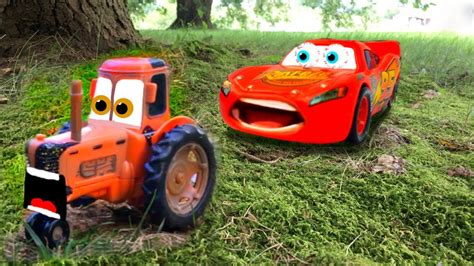 Tractor Tipping Fun Disney Cars 3 Lightning Mcqueen Mater Car Toys