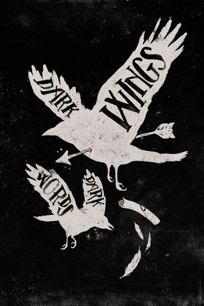 Dark Wings Dark Words Art Print By Weareyawn Society6 Dark Words Dark Wings Game Of