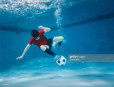 Kid Underwater Soccer High Res Stock Photo Getty Images