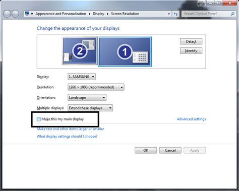 Windows 7 Change Main Display With A Single Click Windows Neowin