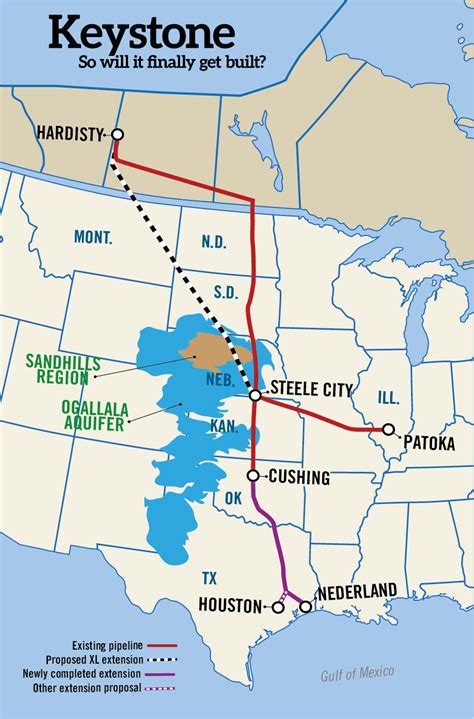 The keystone xl pipeline would then connect to existing pipelines and transport oil to refineries along the gulf coast. Why the Keystone XL pipeline route has been so incredibly ...