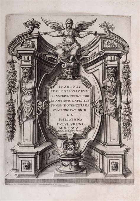 Fulvio Orsini Imagines Et Elogia Virorum Illustrium Et Eruditor Ex Antiquis Lapidibus Et