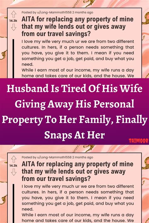 Two Pink And Purple Covers With The Text Husband Is Tired Of His Wife