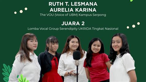Vocal Group Serendipity Universitas Bunda Mulia