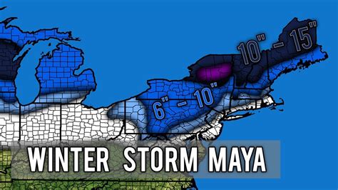 Major Winter Storm Maya 3rd Forecast Youtube