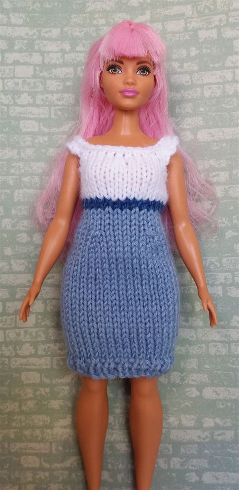 Linmary Knits Curvy And Tall Barbie Fashionista Knitted Dresses