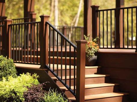 This approach allows you to finish the decking before having to worry about posts. The Right Steps on Building Deck Stair Railing with metal design | Deck Ideas | Pinterest ...