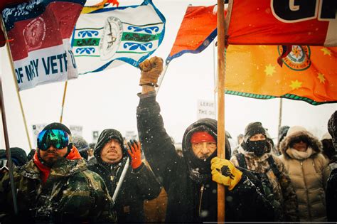 As North Dakota Pipeline Is Blocked Veterans At Standing Rock Cheer The New York Times