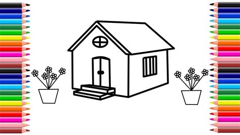 Dibujo De Casa Como Dibujar Casa How To Draw A House Step By Step Youtube