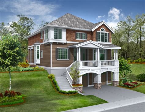 Browse sloping lot house plans with photos. modern house plans for narrow sloping lots