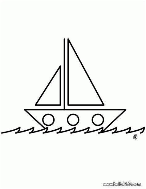 Coloring Pages Yacht Coloring Home