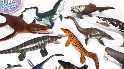 30 Sea Monster Dinosaurs Toys Collection For Kids Learn