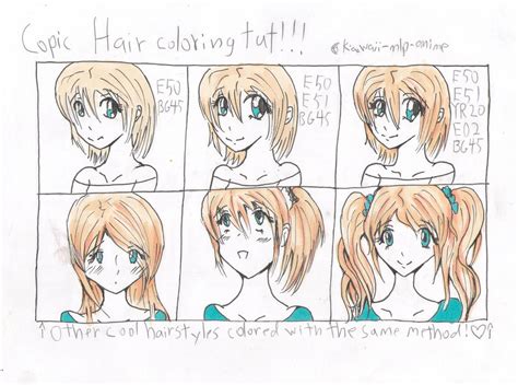 Copic Hair Coloring Tutorial By Kawaii Mlp Anime On Deviantart
