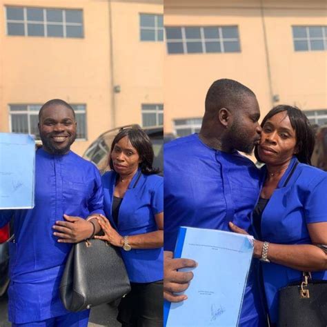 Man Celebrates His Mother For Bagging A Degree After Dropping Out To Sponsor His Education Top