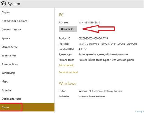 How to change user account names in windows 10 using advanced user accounts (netplwiz) and from control panel. New Option To Change The Computer Name In Windows 10 HTMD Blog