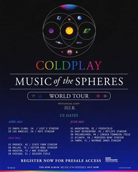 Coldplay Tour 2022 Ticketmaster Uk Concert In 2022