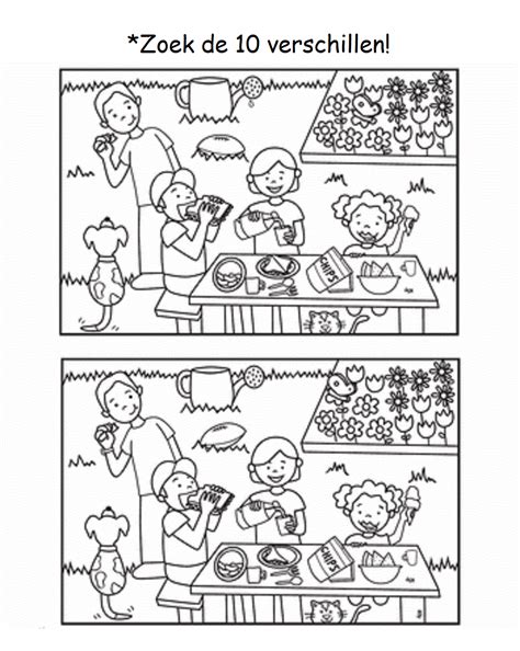 Find The Differences At A Picnic Worksheet School