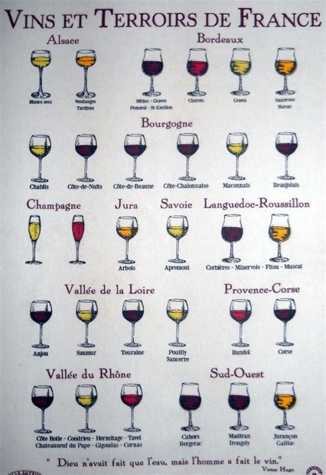 Vins Et Terroirs De France Carte Des Vins Vins Et Spiritueux Vin Et