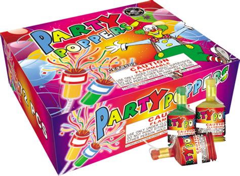 Champagne Party Poppers Box Novelties