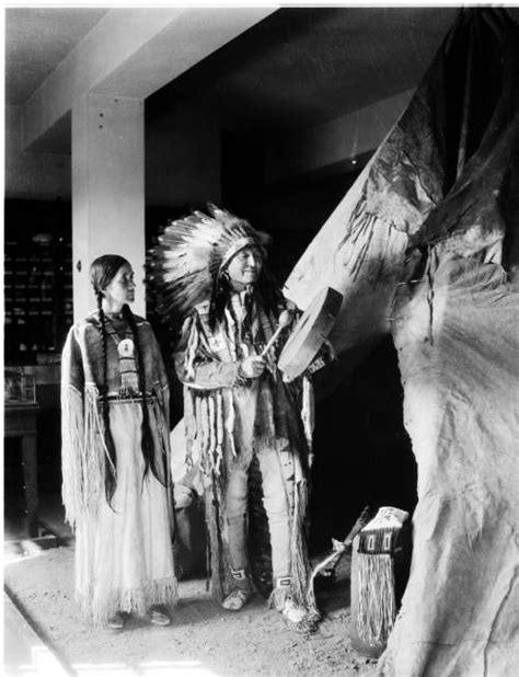 Display Of A Native American Couple Wearing Traditional Dress At The Pacific Southwest Museum