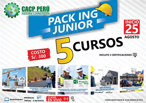 Cacp Perú Pack Pack Ingeniero Junior 2019 2