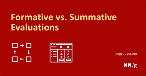 Formative Vs Summative Evaluations