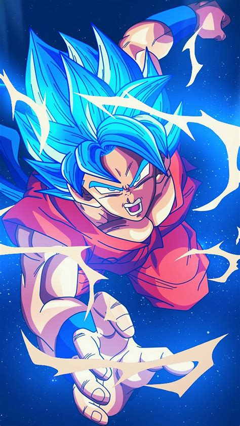 Bc55 Dragonball Goku Blue Art Illustration Anime Wallpaper