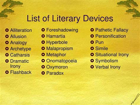 Ppt Literary Devices Powerpoint Presentation Free Download Id2042079