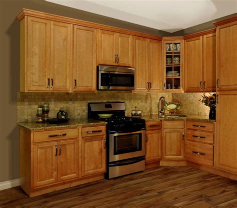 Full Image For Superb Honey Oak Cabinets With Dark Wood Floors 16