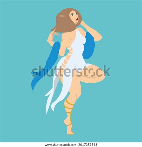 Ancient Greek Gods Vector Style On Stock Vector Royalty Free