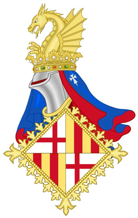 Coat Of Arms Of Barcelona One Hundred Hallsvg History Queen Tudor