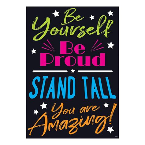 Be Yourself Be Proud Stand Argus Poster 13375 X 19 T A67091