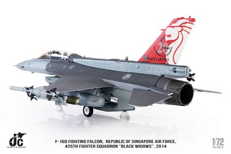 F 16d Fighting Falcon Republic Of Singapore Air Force 425th Fs Black