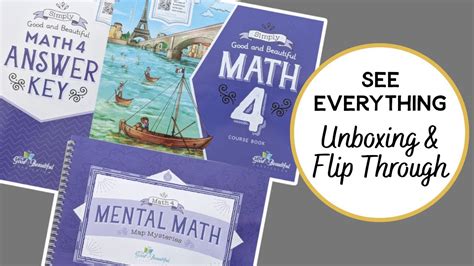 New Simply Good And Beautiful Math 4 Complete Flip Through The