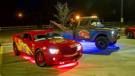 Lightning Mcqueen And Tow Mater Steal The Show At Small Car Meet
