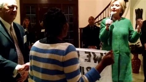 Black Lives Matter Protesters Confront Hillary Clinton At A Fundraiser