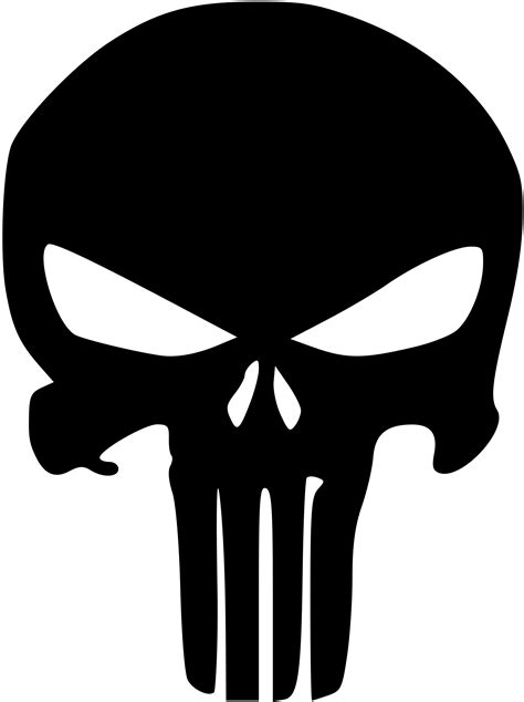 The Punisher Punisher Logo Skull Stencil Punisher Skull