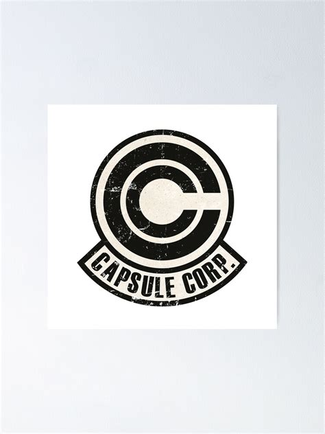 Vintage Capsule Corp Original Logo Poster By Akolytus Redbubble